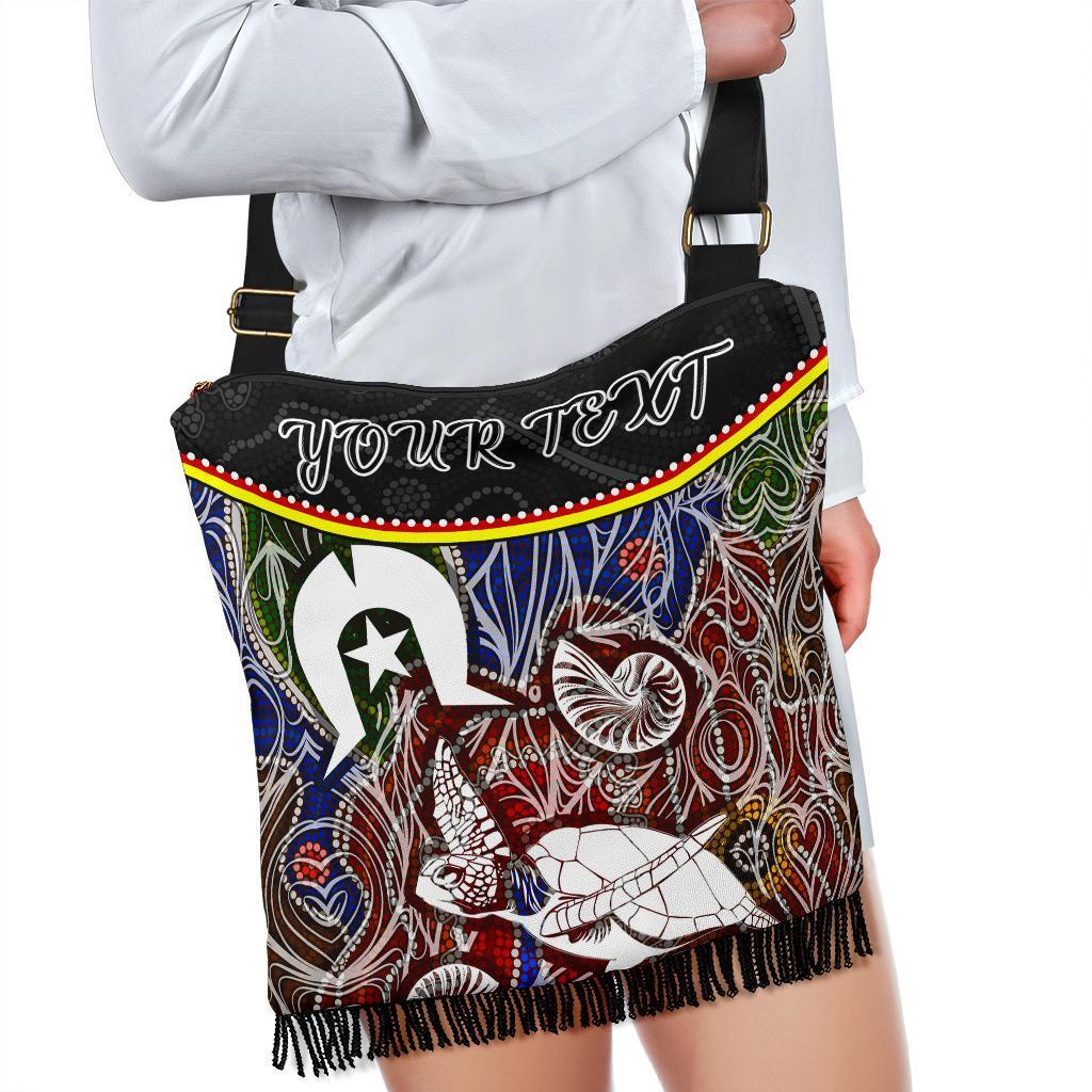 Personalised Crossbody Boho Handbag - Aboriginal Dot In Naidoc Week Style