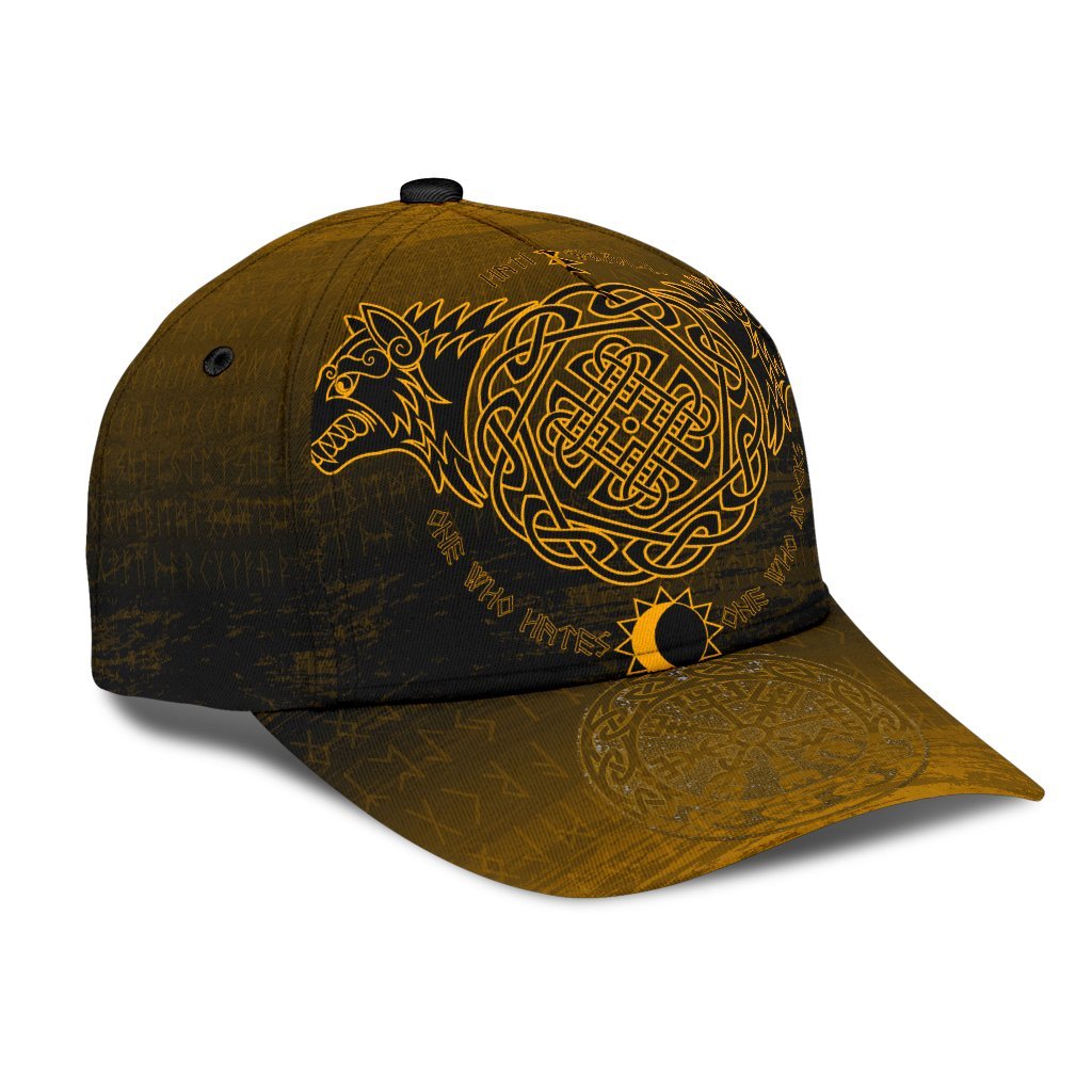 Viking Classic Cap Skoll And Hati Gold