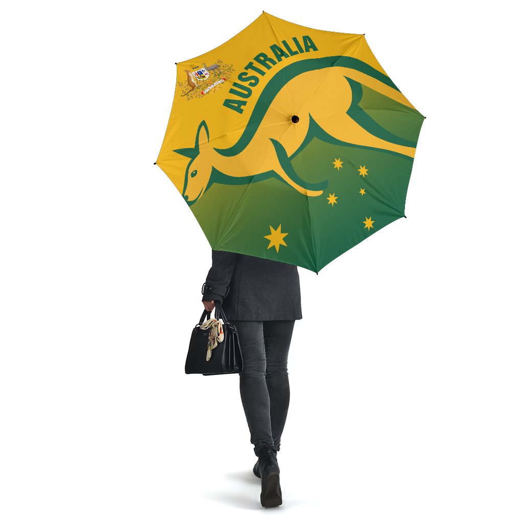 Umbrellas - Australian Coat Of Arm Umbrellas Kangaroo