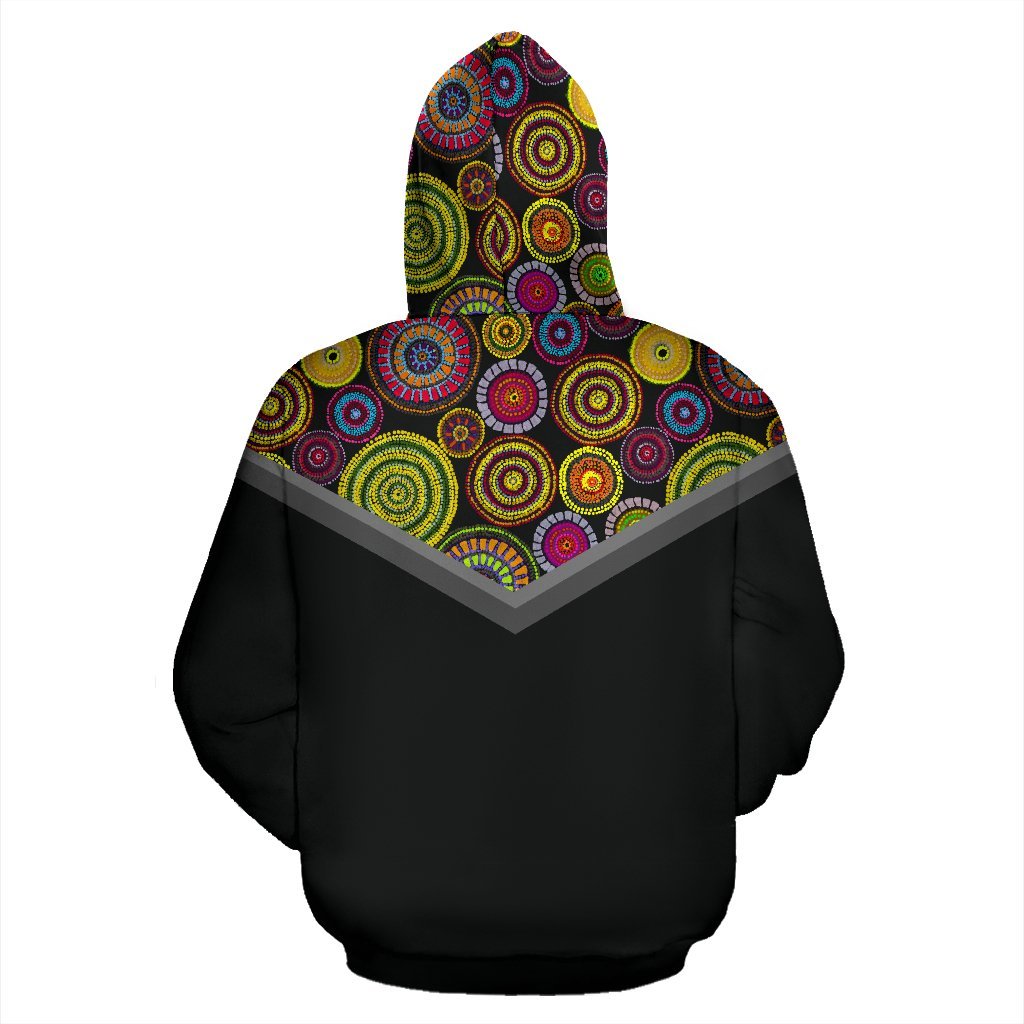 Aboriginal Hoodie - Circle Dot Painting Hoodie Ver04