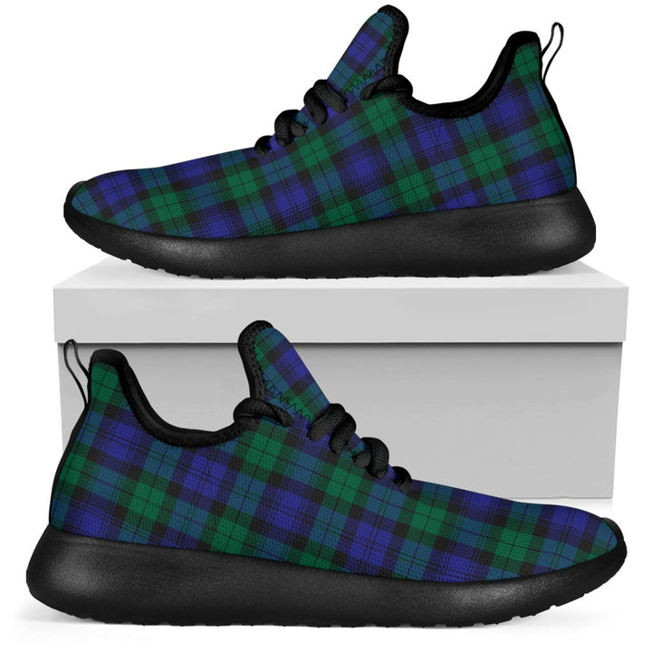 Blackwatch Modern Tartan Plaid Mesh Knit Sneakers