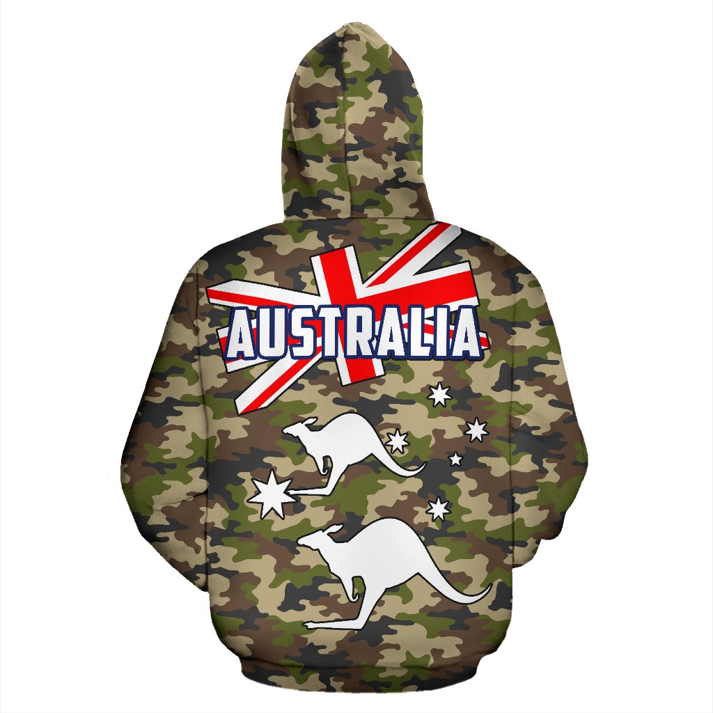 Zip Hoodie - Kangaroo Hoodie Camo