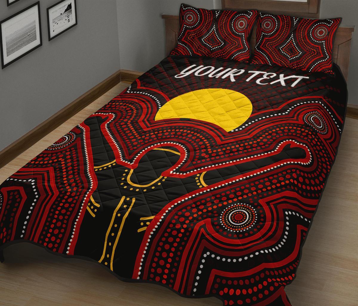 Aboriginal Personalised Quilt Bed Set - The Sun Always Shines