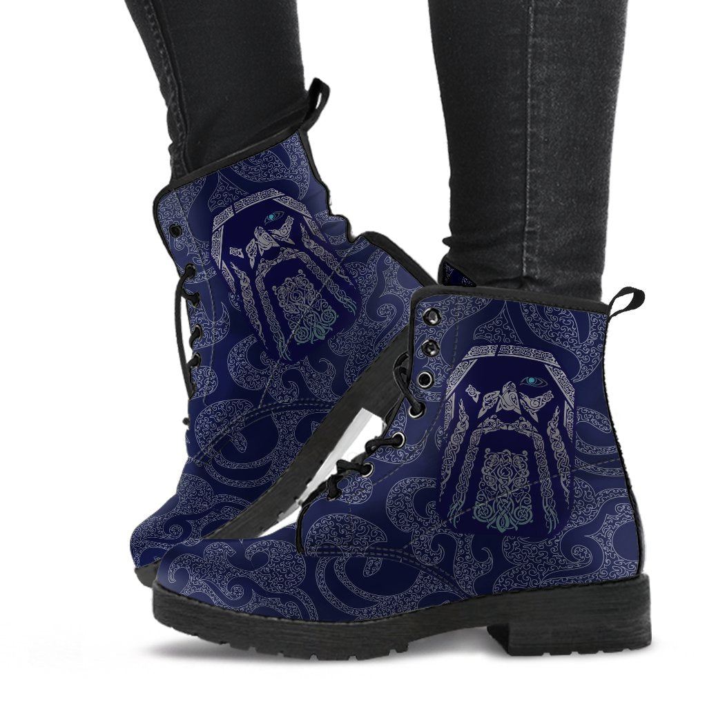 Viking Leather Boots Odin God Tattoo