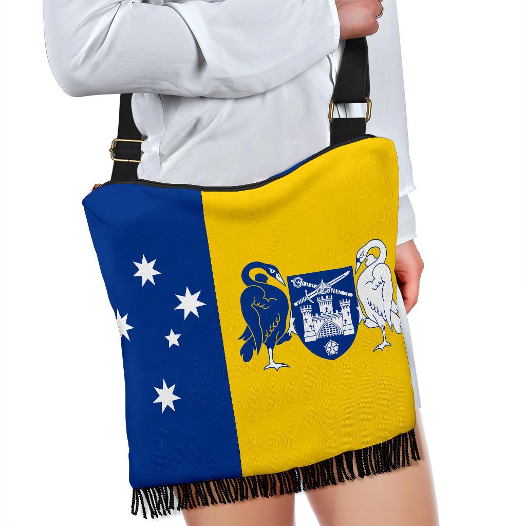 Australia Crossbody Boho Handbags - Australian Coat Of Arms Bag Southern Cross