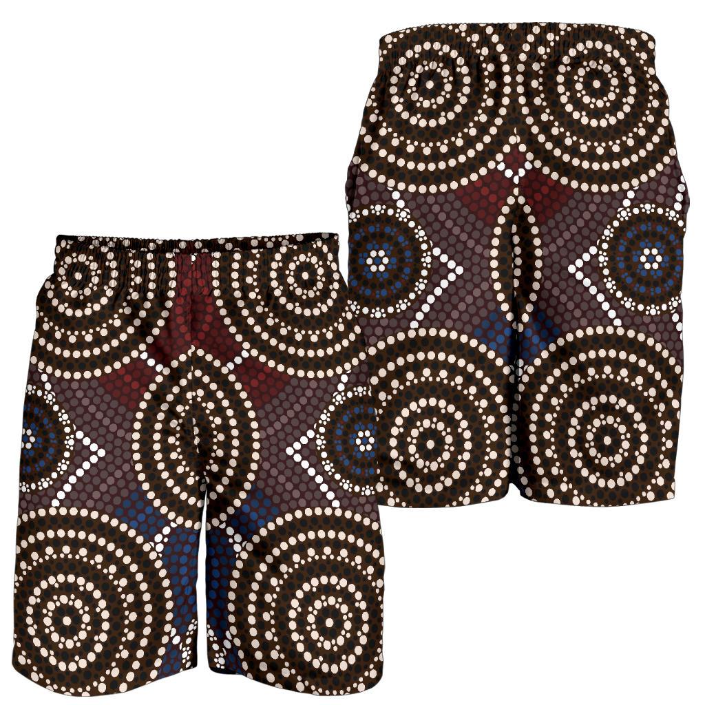 Aboriginal Shorts - Indigenous Dot Painting Short Men 08