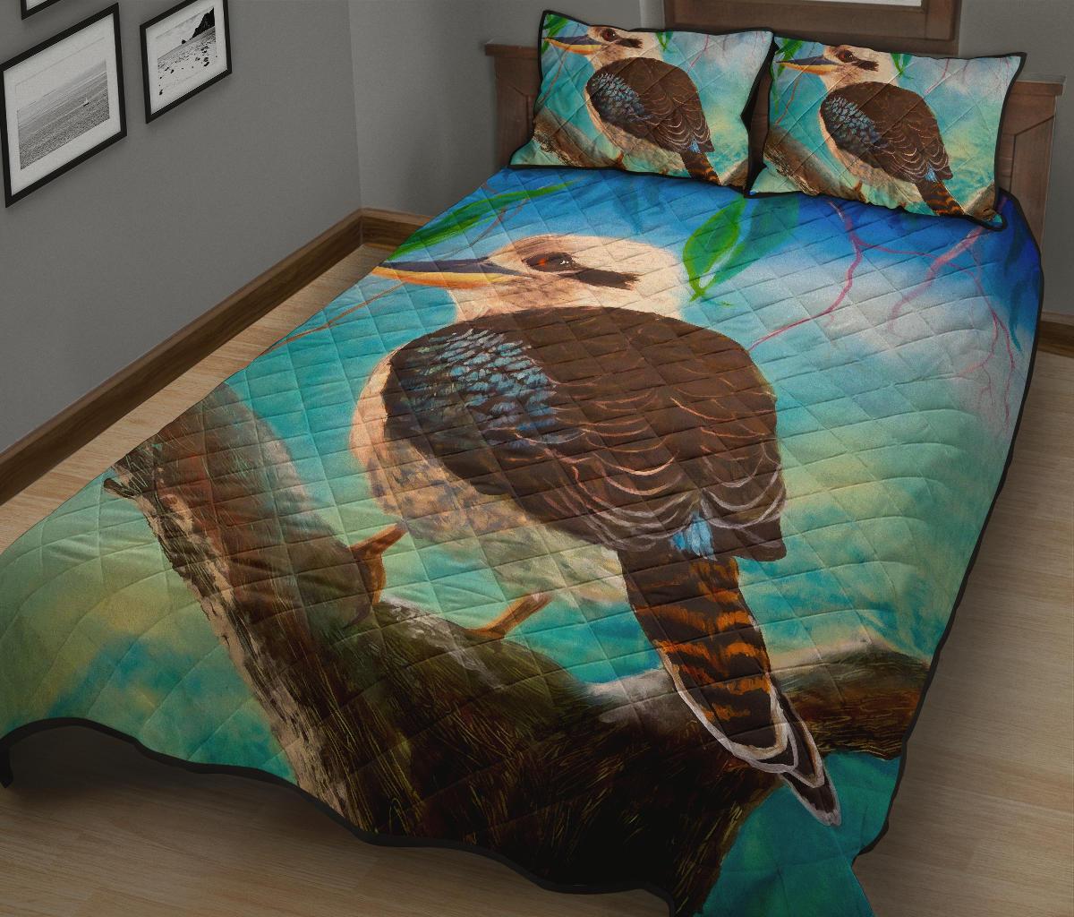 Kookaburra Quilt Bed Set - Australia Kookaburra