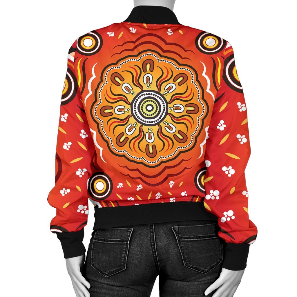 Aboriginal Bomber Jacket - Indigenous Art Patterns Ver01