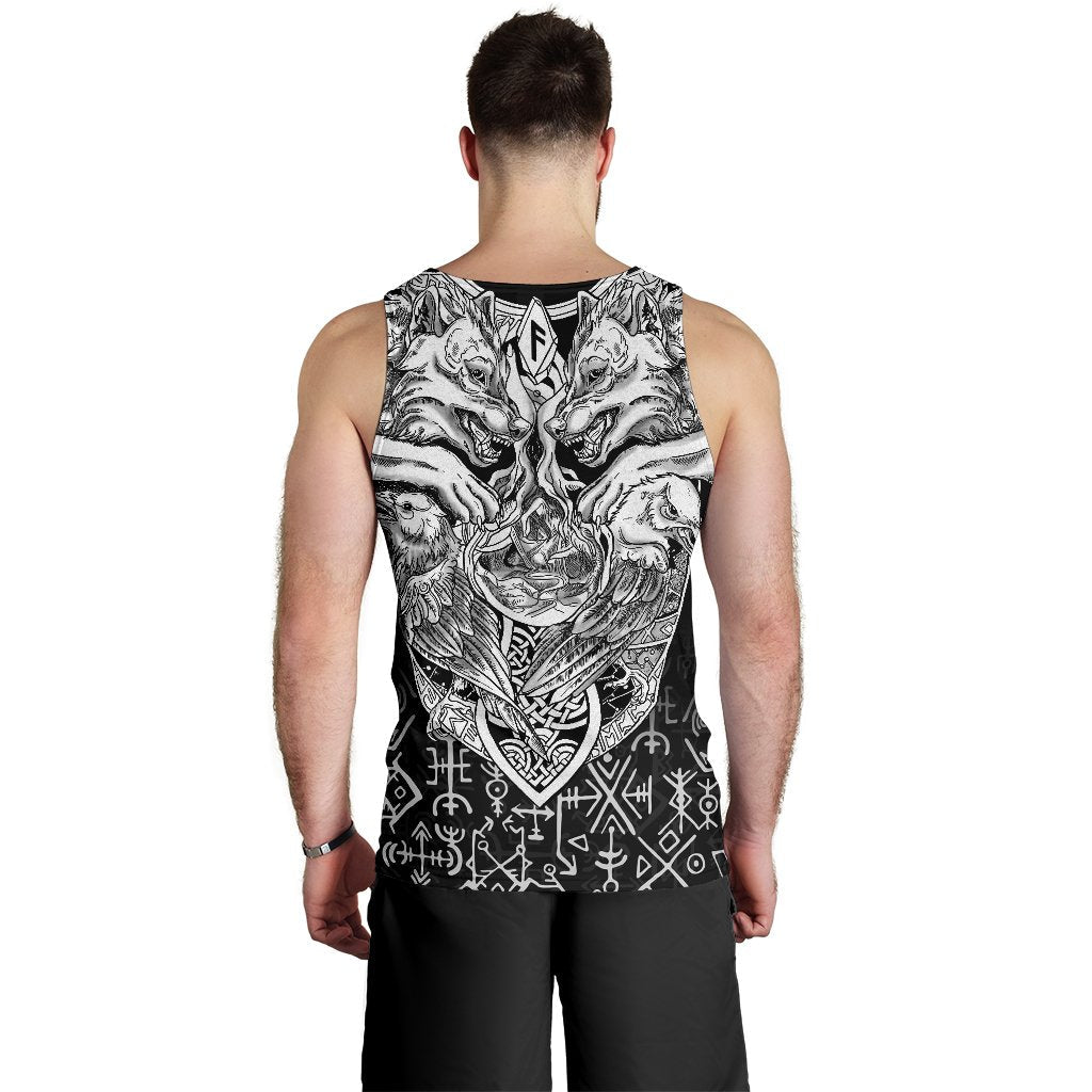 Viking Men's Tank Top Wolf And Raven Special