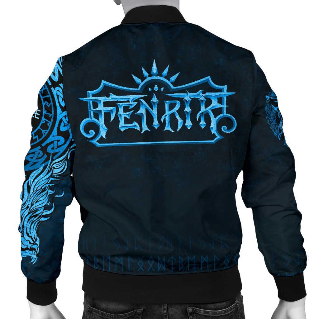 Viking Bomber Jacket Fenrir Wolf Style Ver01