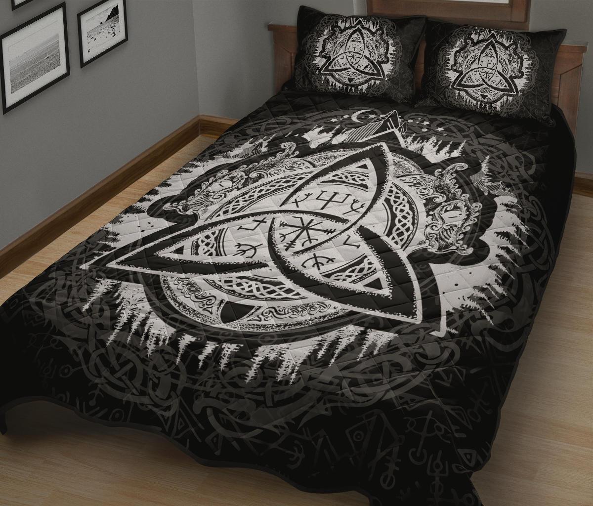 Viking Quilt Bedding Set Dragon Celtic