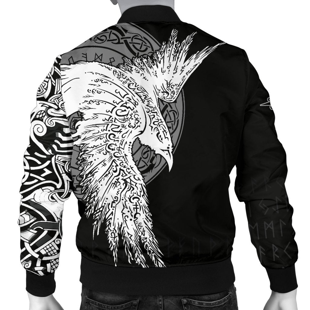 Custom Viking Bomber Jacket Mystical Raven Tattoo Special Style Ver02