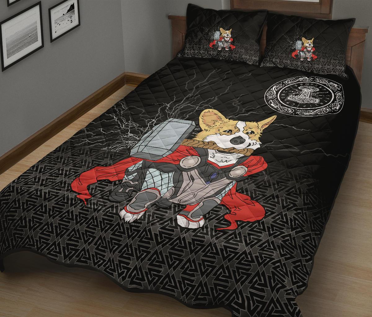 Viking Quilt Bedding Set The Mighty Thorgi