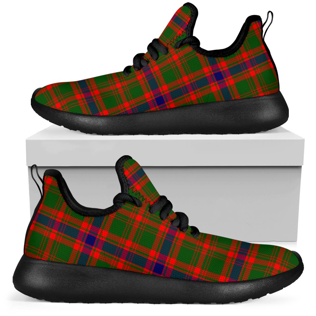 Nithsdale District Tartan Plaid Mesh Knit Sneakers