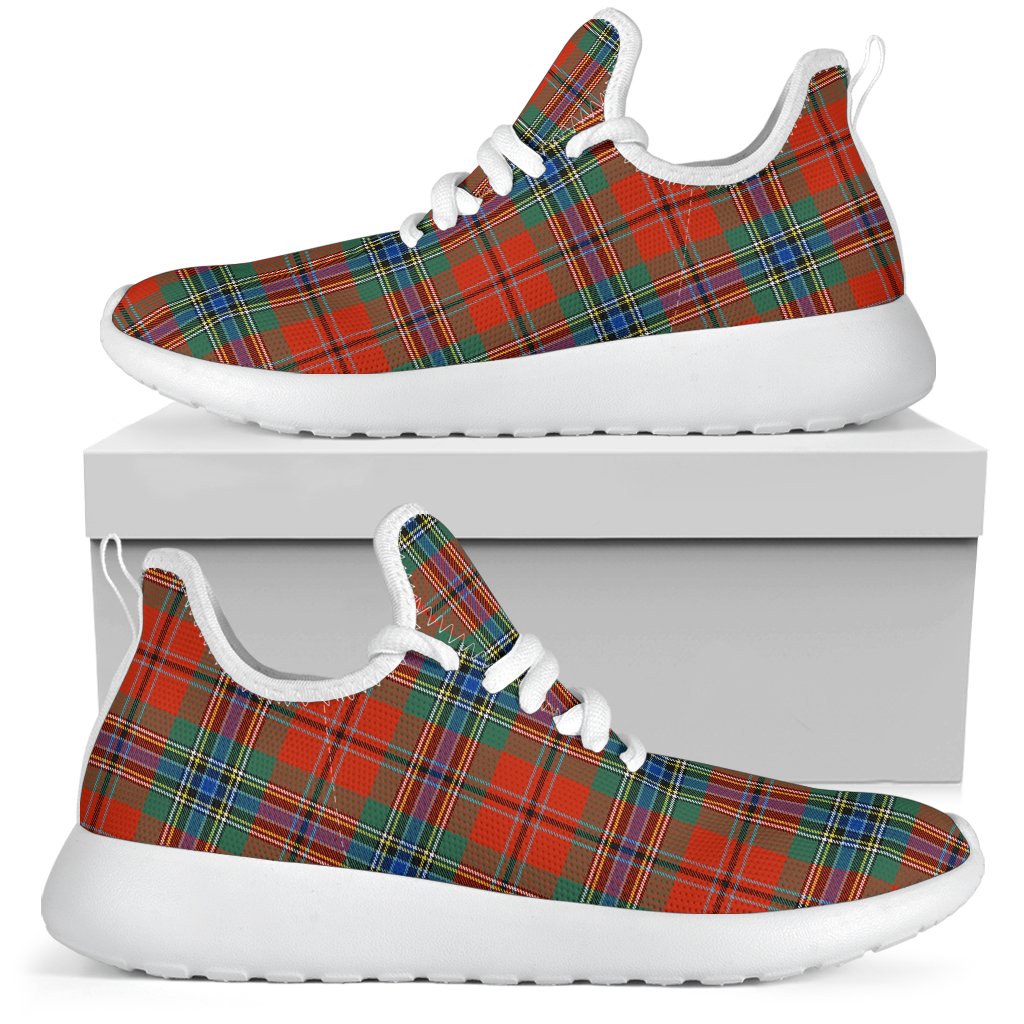 MacLean of Duart Ancient Tartan Plaid Mesh Knit Sneakers