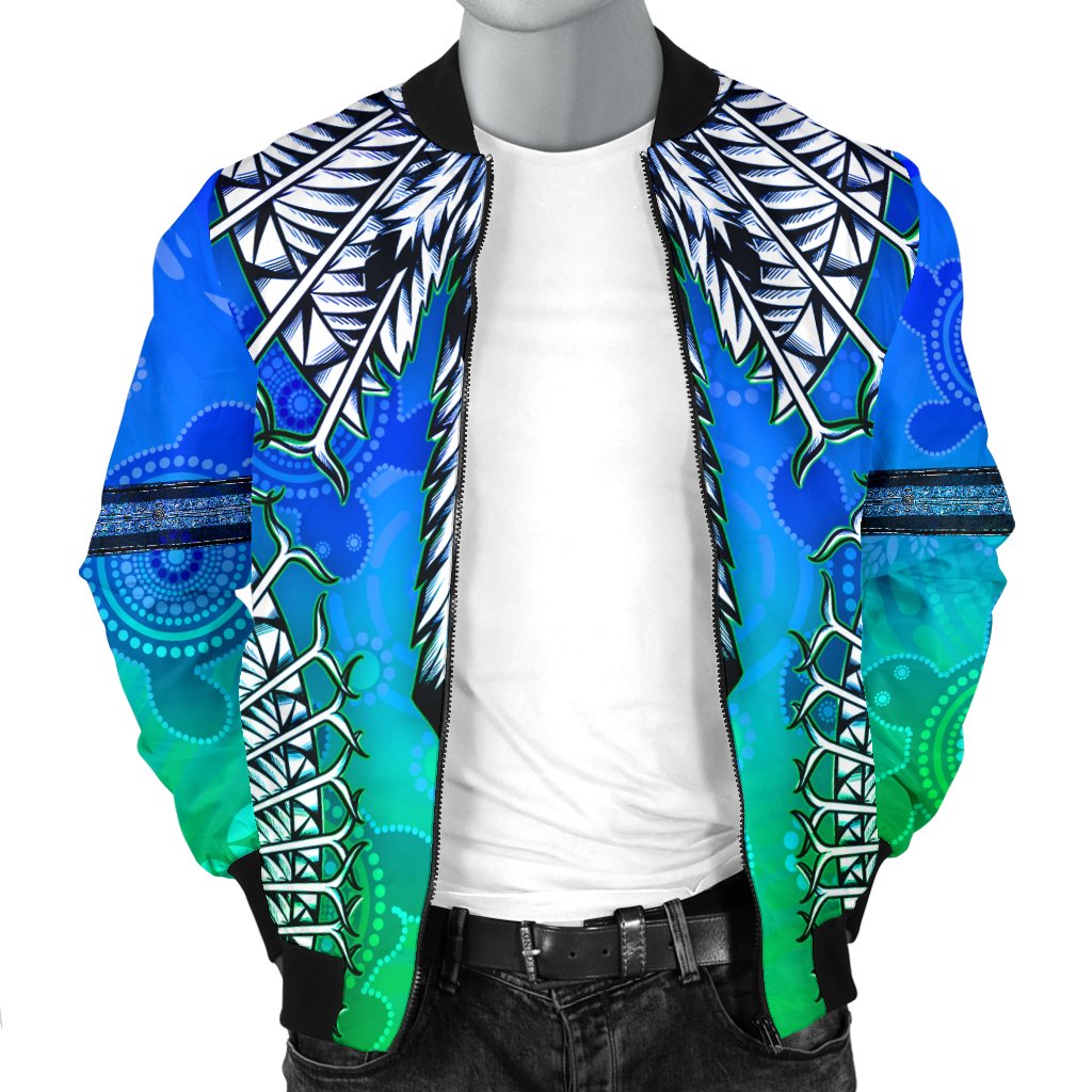 Men Bomber Jacket - Turtle With Dhari Mask Ver 02