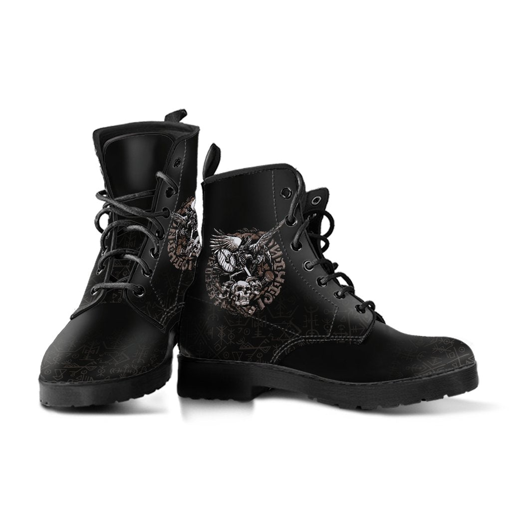 Viking Leather Boots Warrior Tattoo Odin