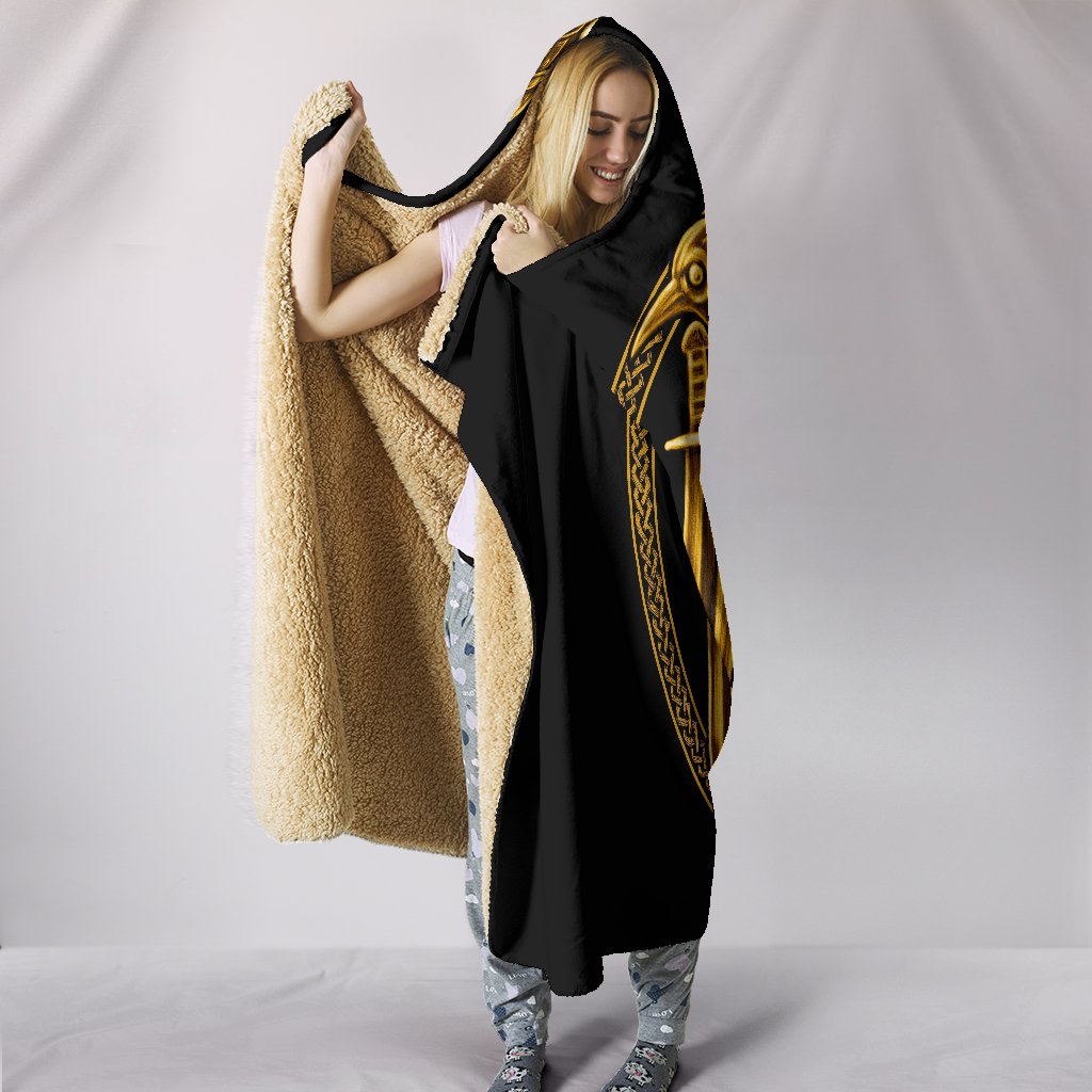 Viking Hooded Blanket Norse God Odin