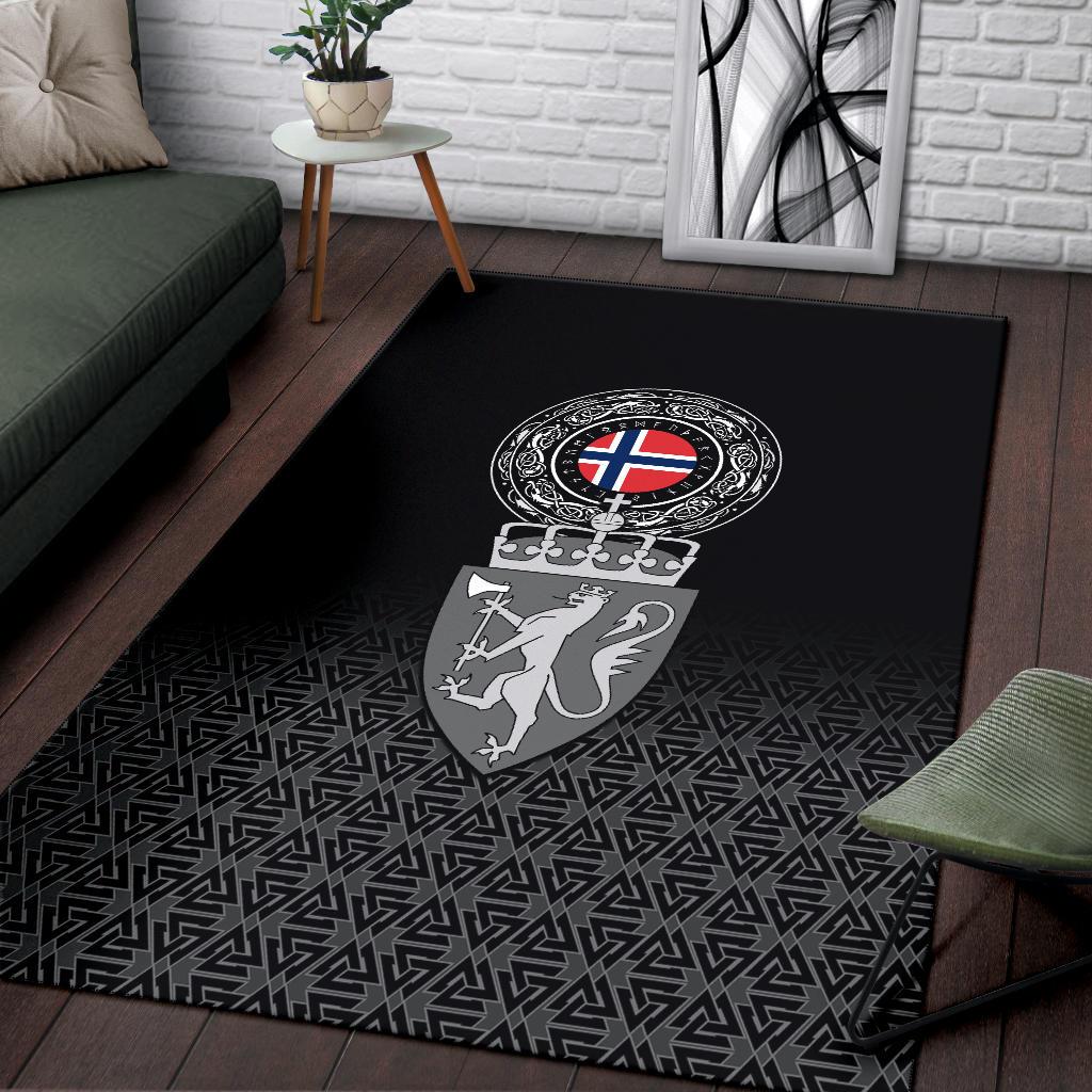 Viking Area Rug - Norway Coat Of Arms