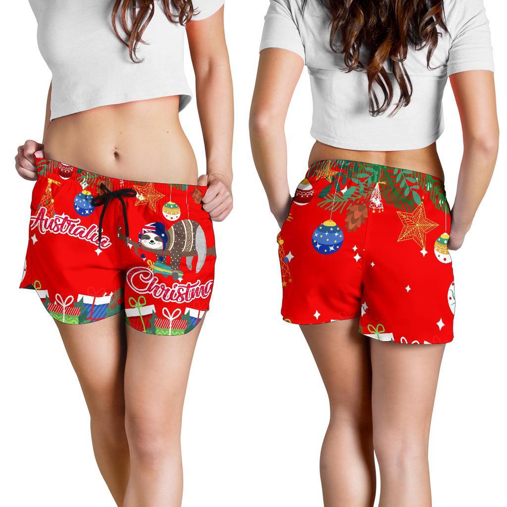 Australia Christmas Women's Shorts Red - Merry Christmas