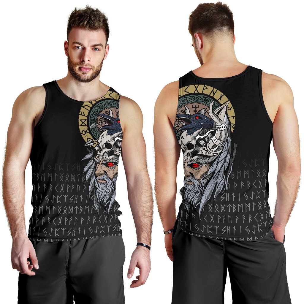 Viking Men's Tank Top Odin Raven