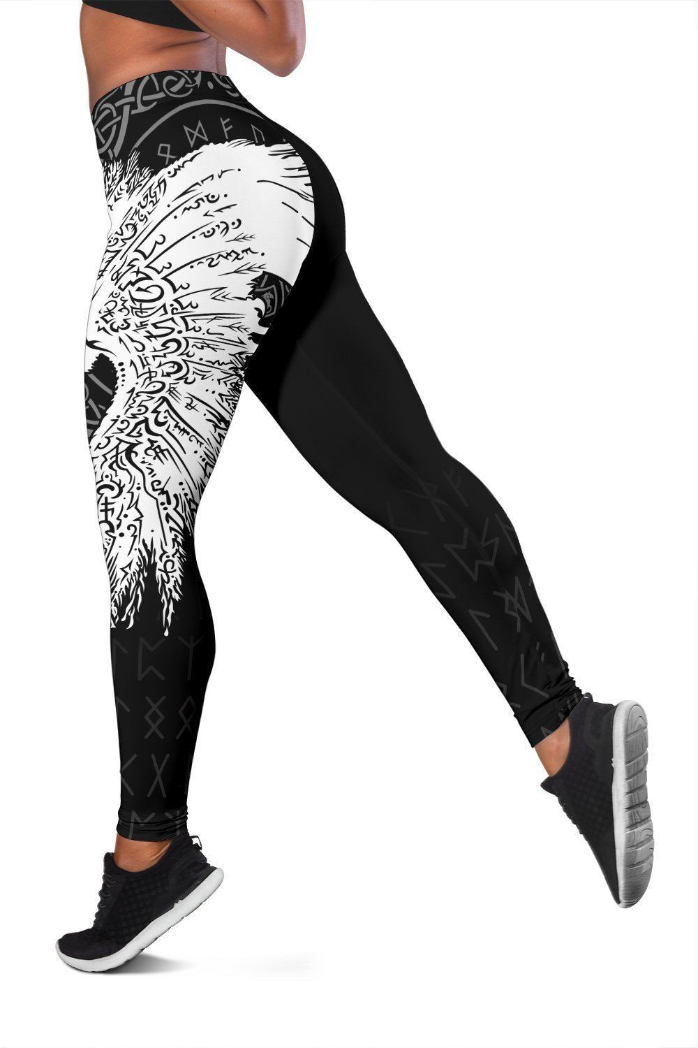 Custom Viking Legging Mystical Raven Tattoo Special