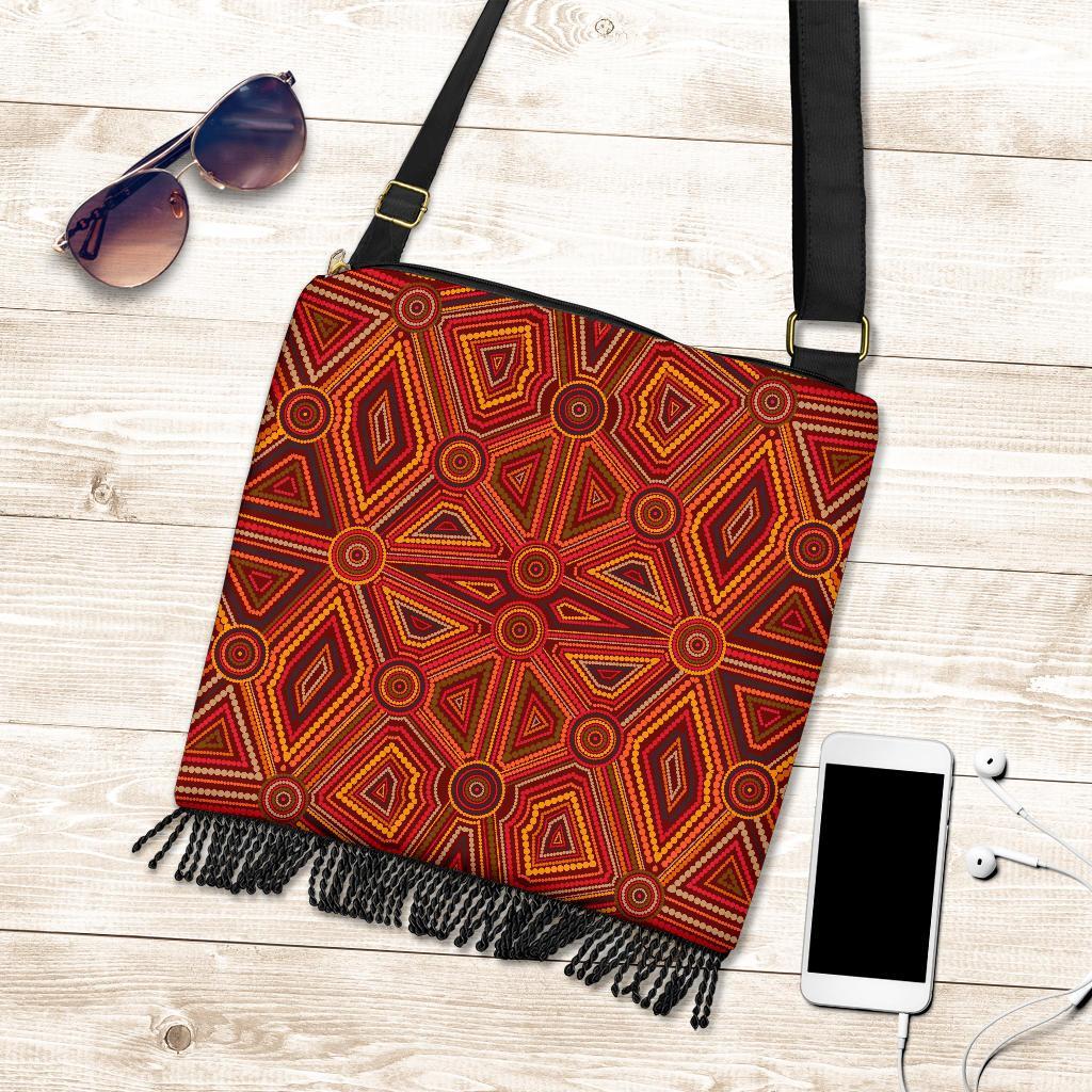 Boho Handbag - Indigenous Patterns Ver02