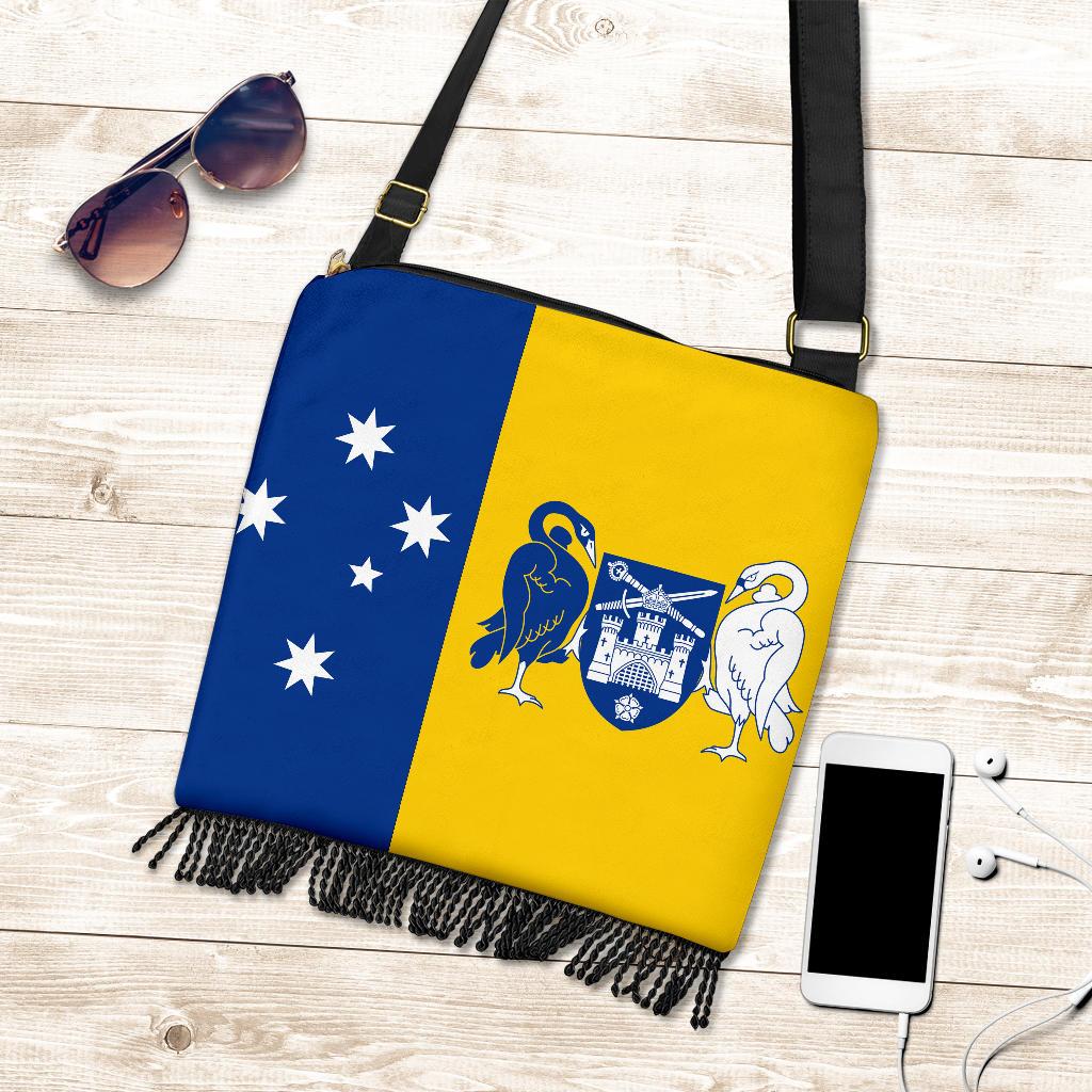 Australia Crossbody Boho Handbags - Australian Coat Of Arms Bag Southern Cross