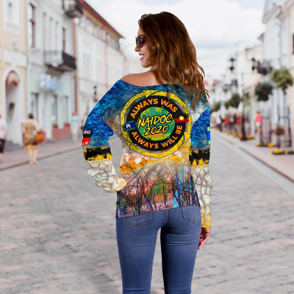 Off Shoulder Sweater - Naidoc Week 2022 Sweater