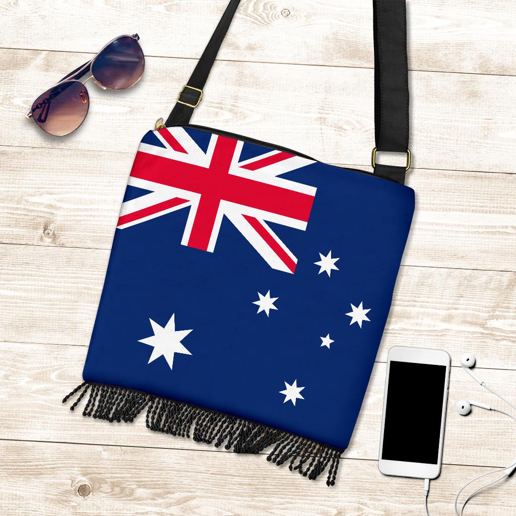 Crossbody Boho Handbags - Aus Flag Bag Southern Cross Australia