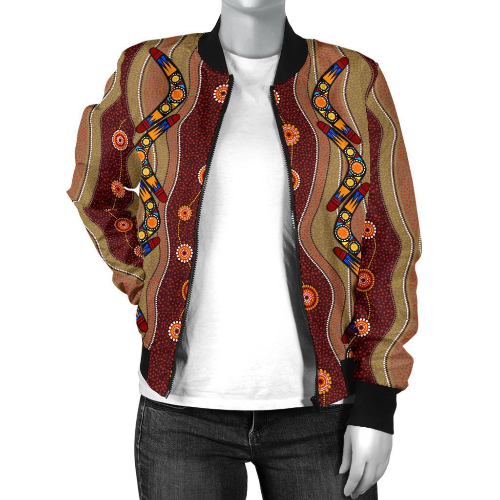 Bomber Jacket - Aboriginal Jacket Boomerang Patterns