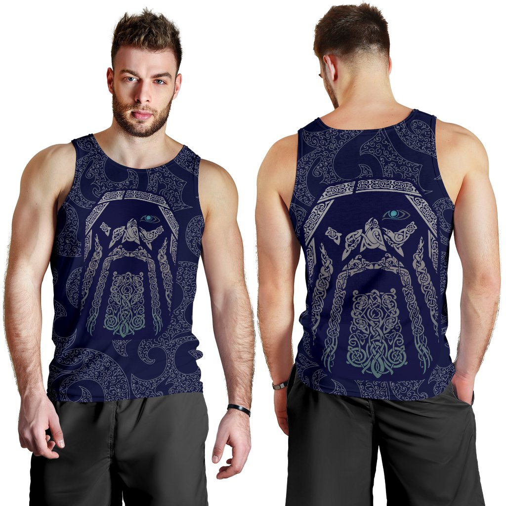 Viking Men's Tank Top Odin God Tattoo