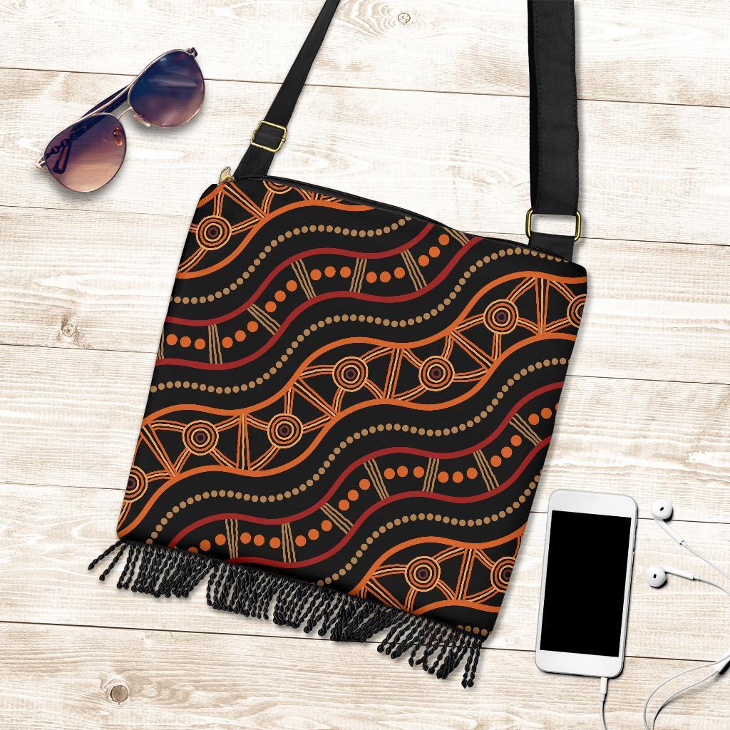 Boho Handbag - Indigenous Patterns Ver05