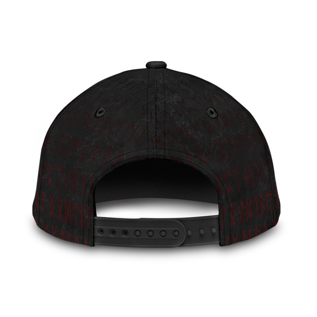 Viking Classic Cap Wolf And Blood Moon