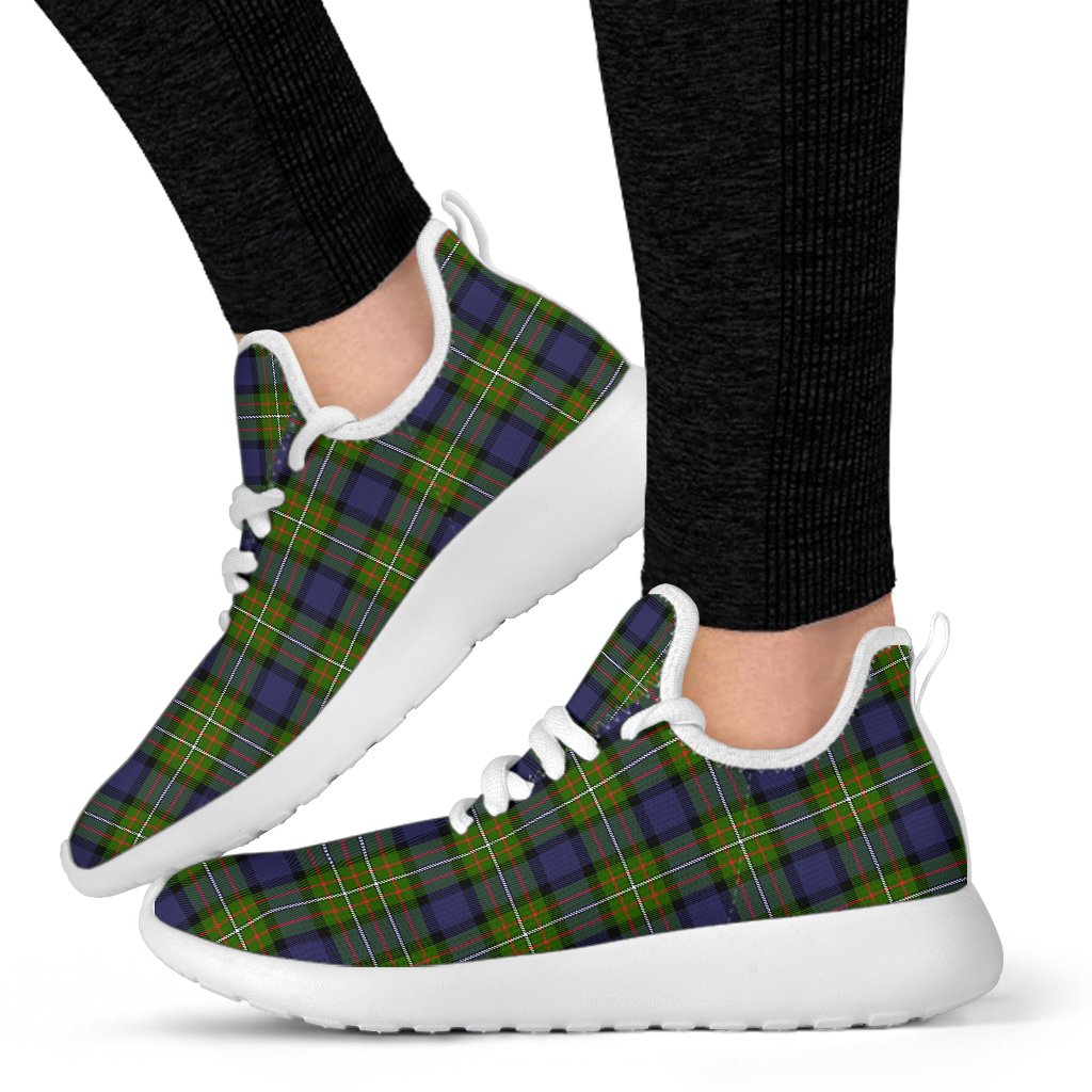 Fergusson Modern Tartan Plaid Mesh Knit Sneakers