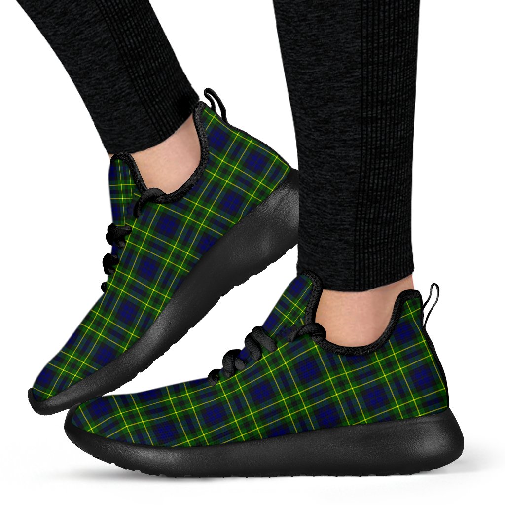 Campbell of Breadalbane Modern Tartan Plaid Mesh Knit Sneakers