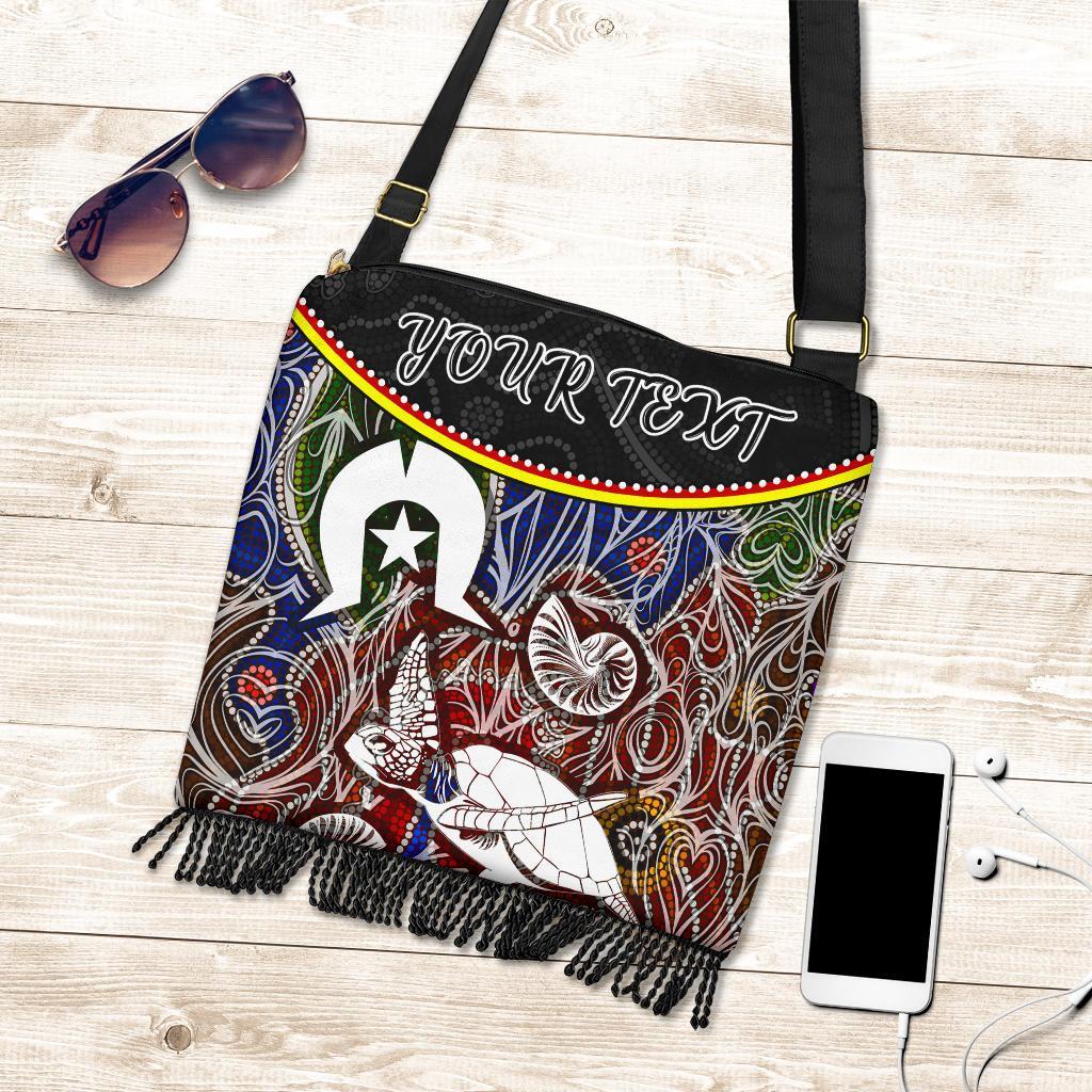 Personalised Crossbody Boho Handbag - Aboriginal Dot In Naidoc Week Style