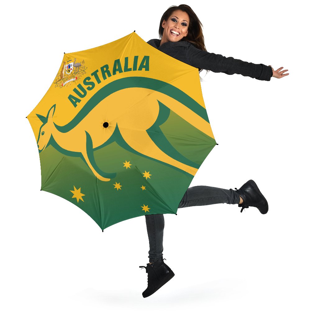 Umbrellas - Australian Coat Of Arm Umbrellas Kangaroo