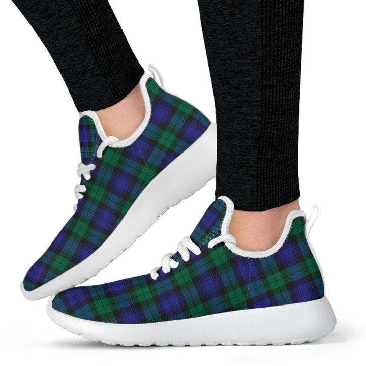 Blackwatch Modern Tartan Plaid Mesh Knit Sneakers