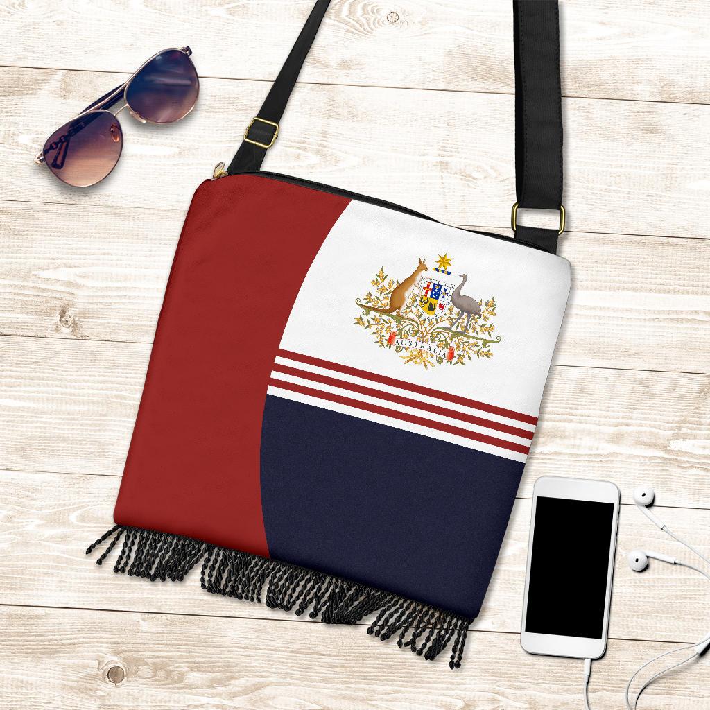 Crossbody Boho Handbags - Australian Coat Of Arms Bag