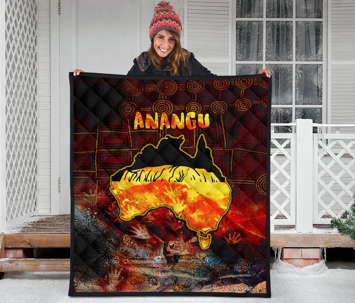 Aboriginal Premium Quilt - Anangu Custodians