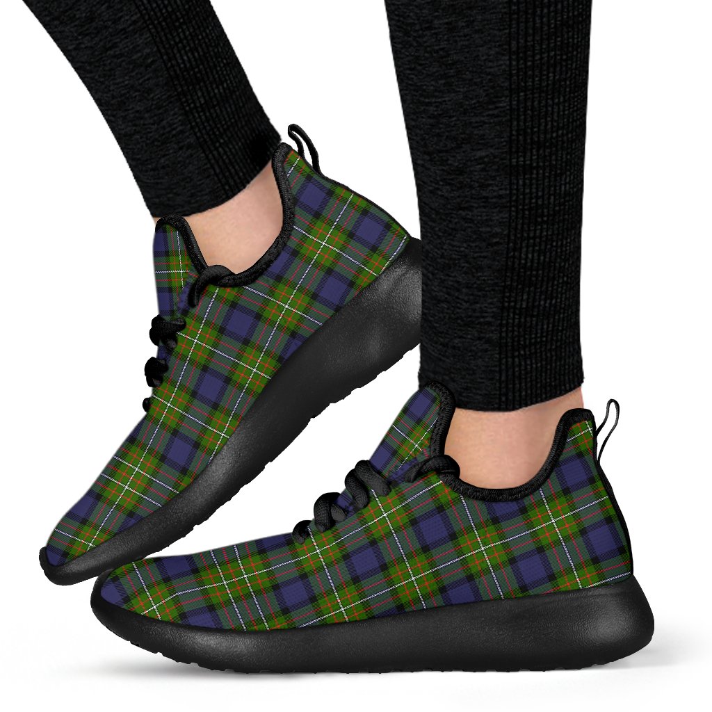 Fergusson Modern Tartan Plaid Mesh Knit Sneakers