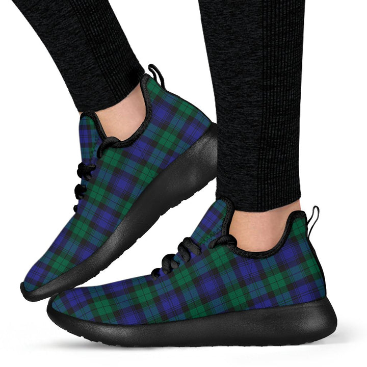 Blackwatch Modern Tartan Plaid Mesh Knit Sneakers