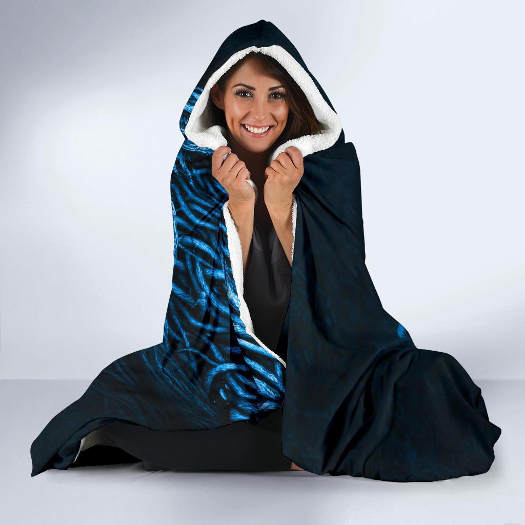 Viking Hooded Blanket Economy Fenrir Wolf