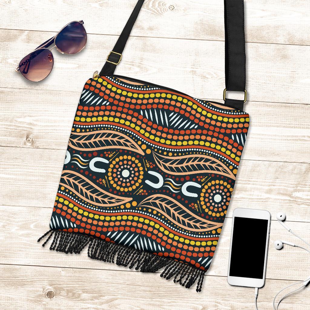 Boho Handbag - Indigenous Dot Painting