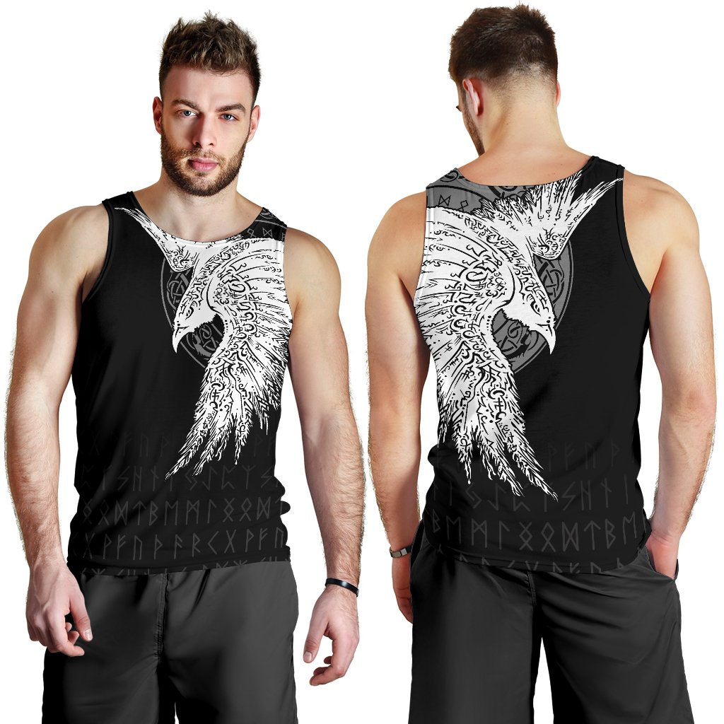 Viking Men's Tank Top Mystical Raven Tattoo Special