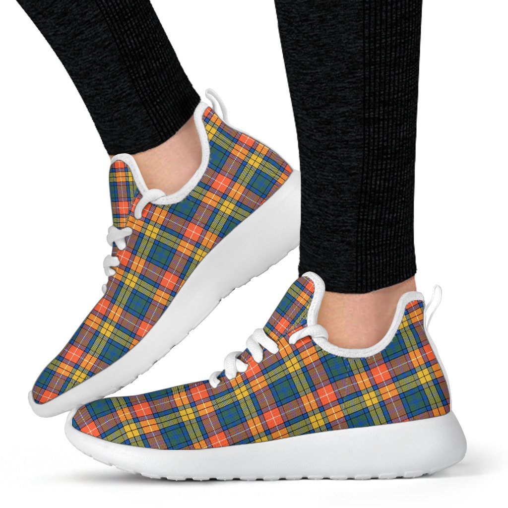 Buchanan Ancient Tartan Plaid Mesh Knit Sneakers