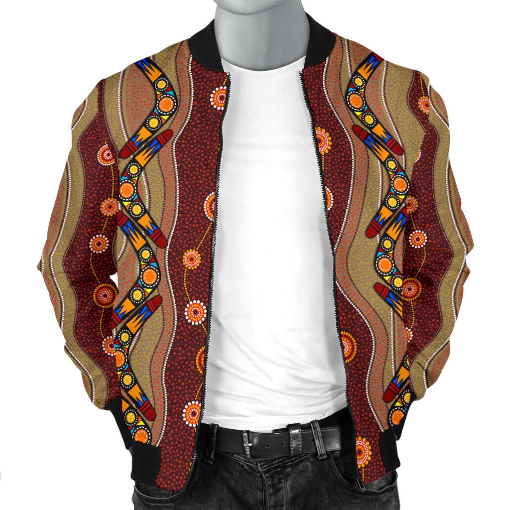 Bomber Jacket - Aboriginal Jacket Boomerang Patterns