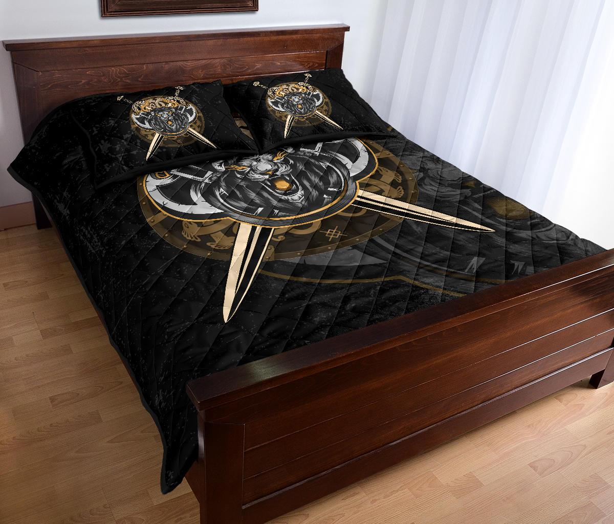 Viking Quilt Bedding Set Lion