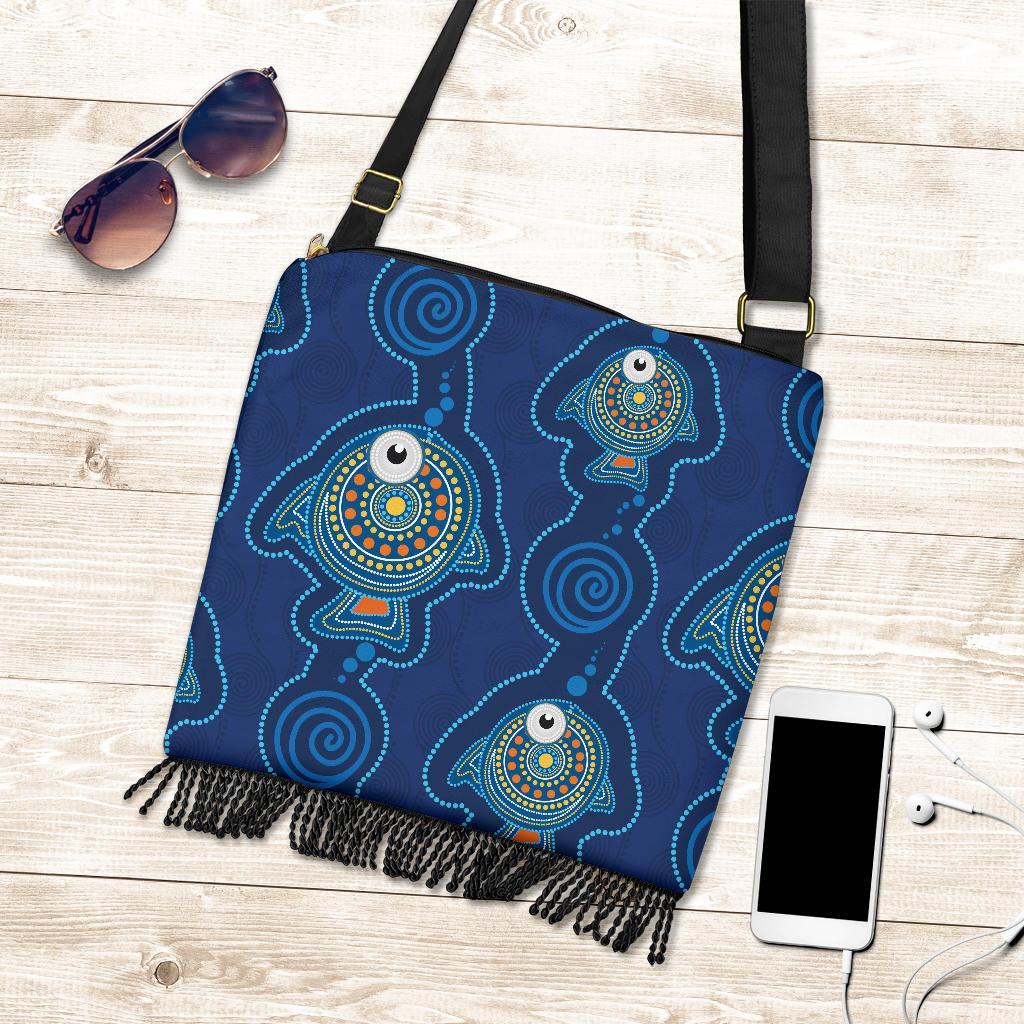 Boho Handbag - Indigenous Turtle Patterns